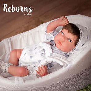 Новорождённый пупс из серии Arias ReBorns - Sofia, мягкое тело, 40 см., с соской (Arias, 98034)